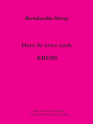 cover image of Ham Se etwa auch KREBS